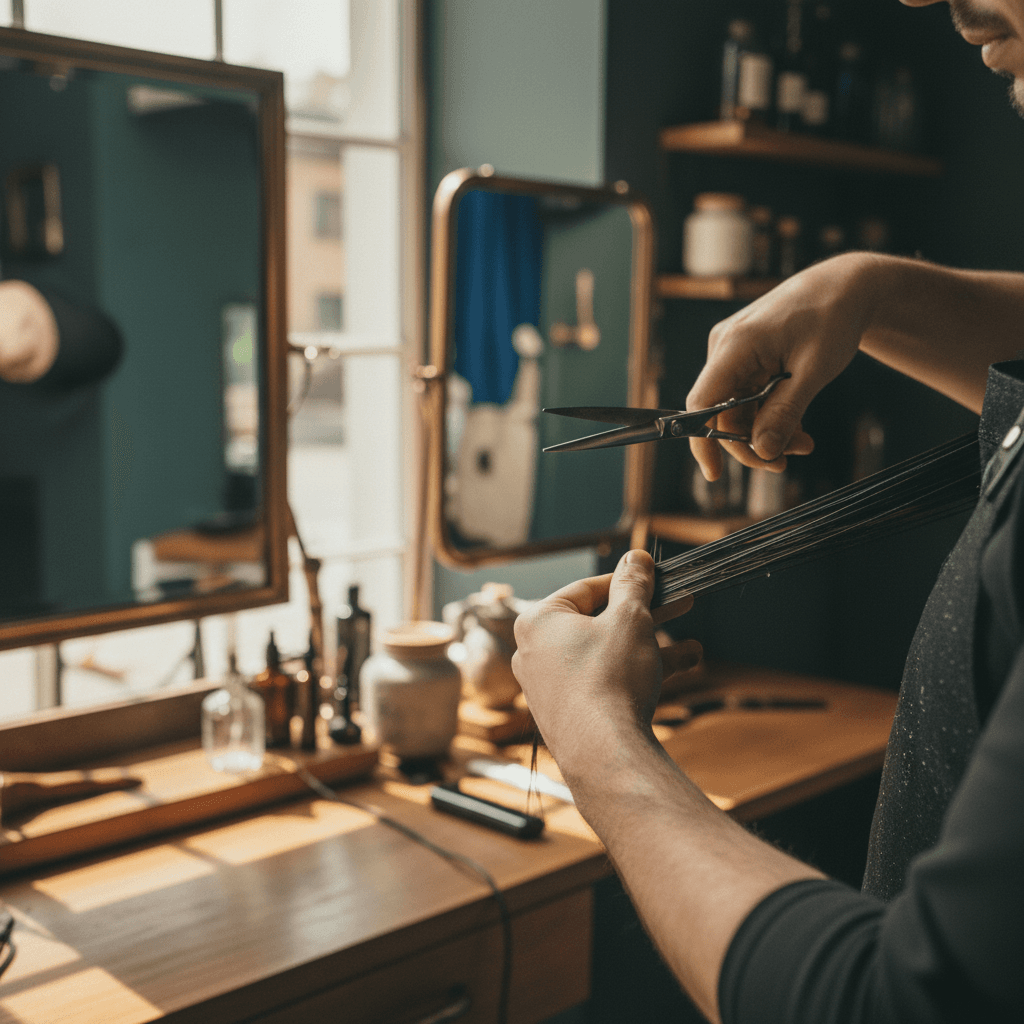 Progressiva e mega hair no salão Zélia Mendes